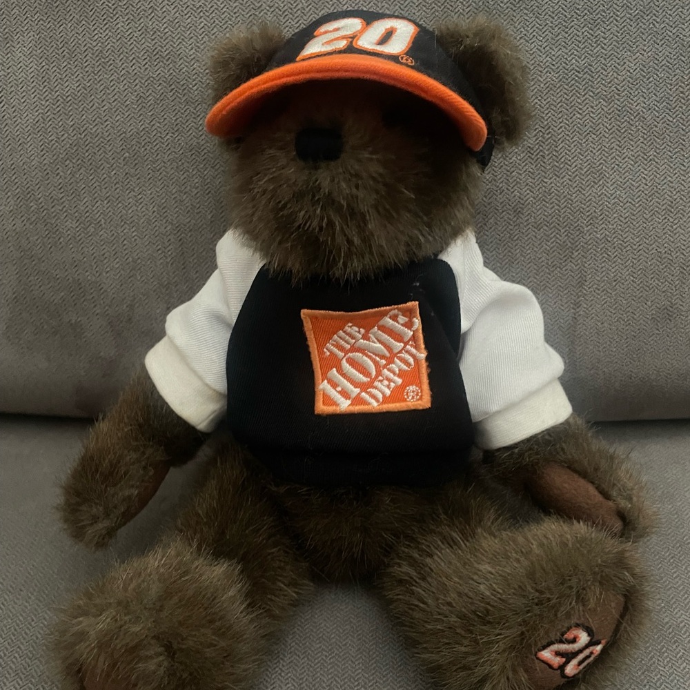 Tony Stewart Boyds Nascar Racing Teddy Bear with Black and White Outfit
